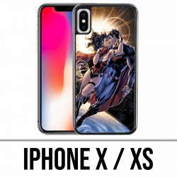 Coque iPhone X / XS - Superman Wonderwoman