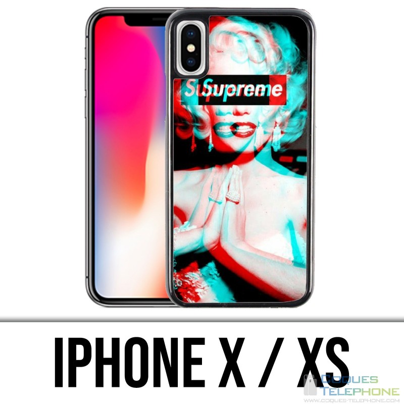 Coque iPhone X / XS - Supreme Marylin Monroe