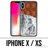 Funda iPhone X / XS - Alu Chocolate Tablet