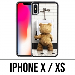 Coque iPhone X / XS - Ted Toilettes
