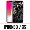Coque iPhone X / XS - Tete Mort Pistolet