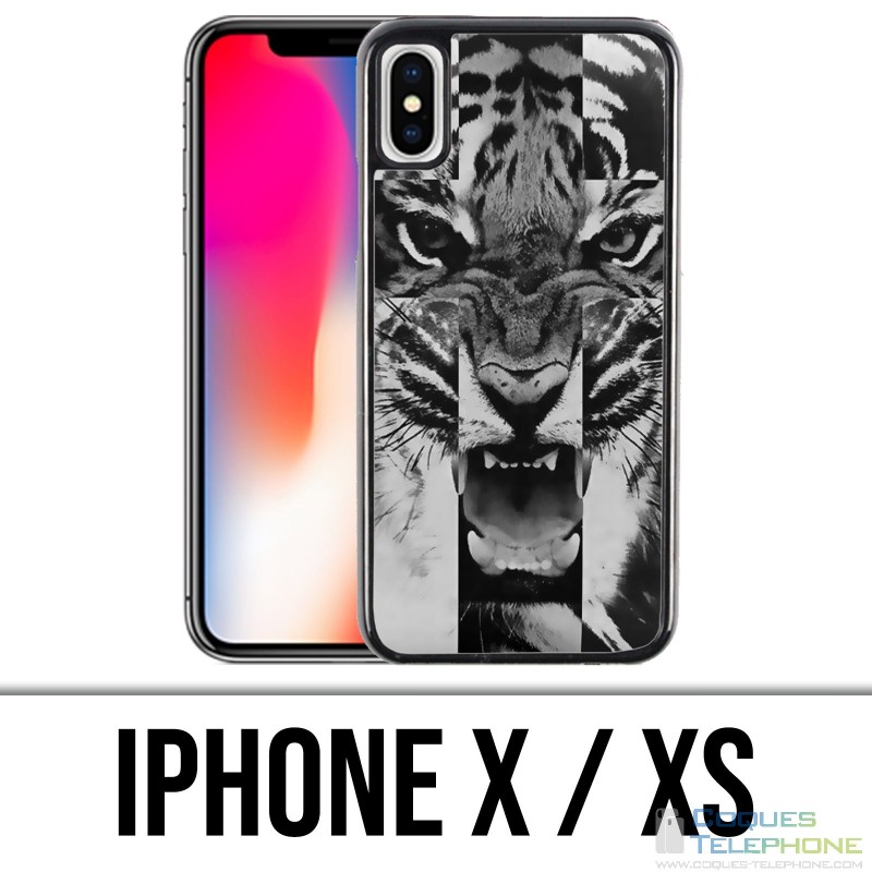 Coque iPhone X / XS - Tigre Swag 1