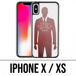 Coque iPhone X / XS - Today Better Man