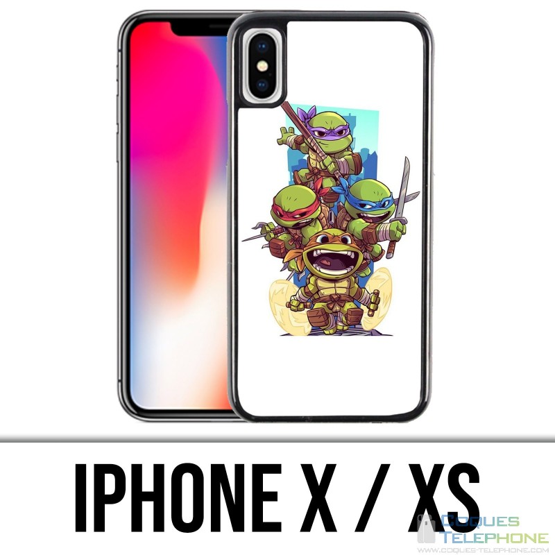 Funda iPhone X / XS - Tortugas Ninja de dibujos animados