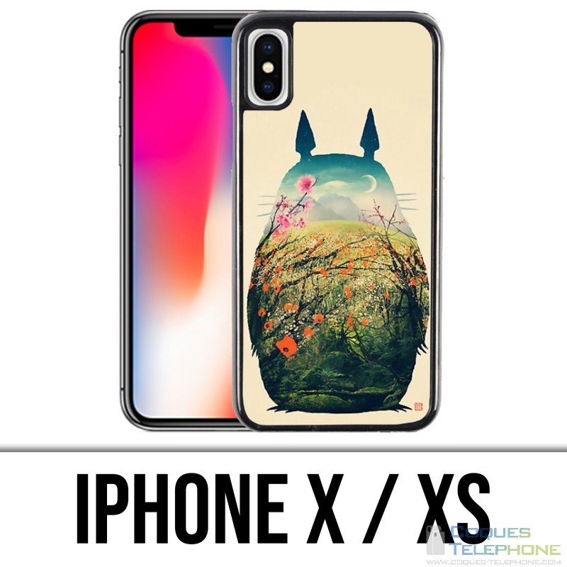 X / XS iPhone Fall - Totoro Zeichnung