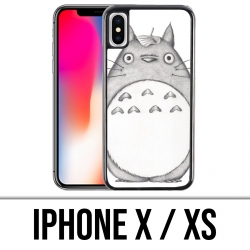 Coque iPhone X / XS - Totoro Parapluie
