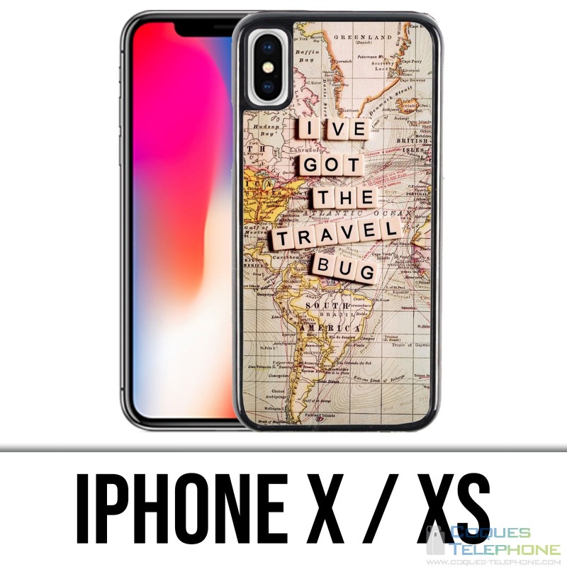 Coque iPhone X / XS - Travel Bug