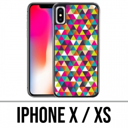 Funda iPhone X / XS - Triángulo Multicolor