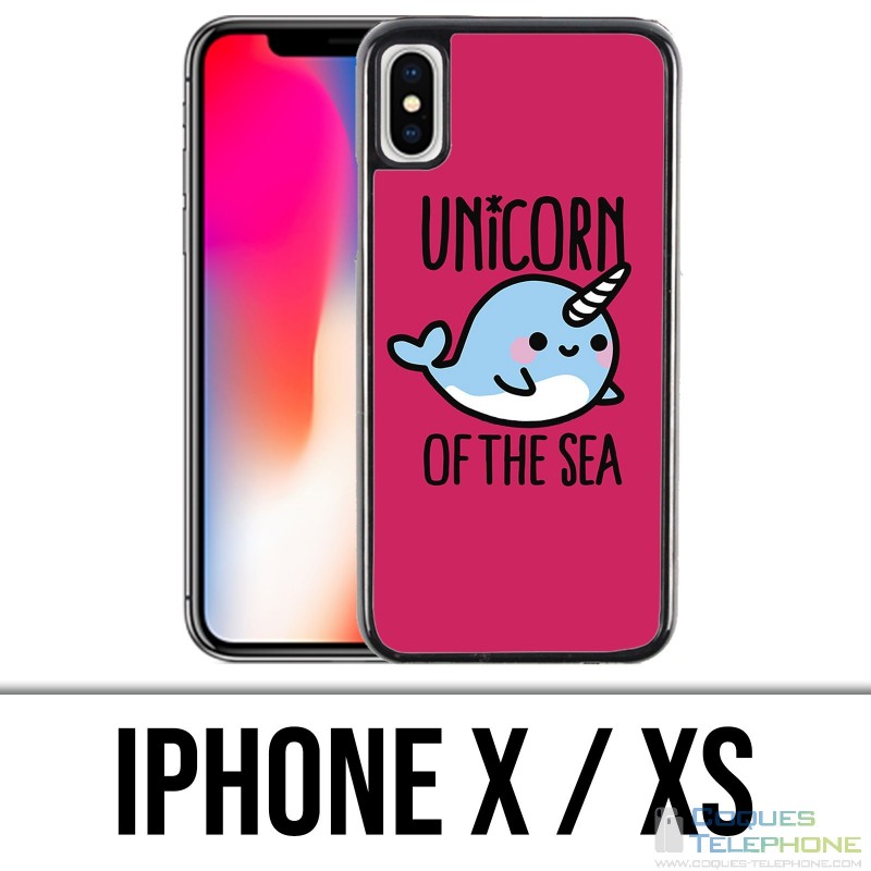 X / XS iPhone Fall - Einhorn des Meeres