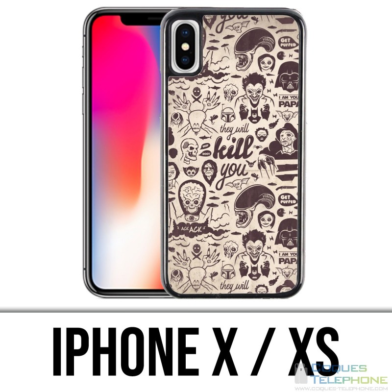 Coque iPhone X / XS - Vilain Kill You