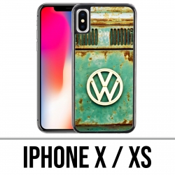 Funda iPhone X / XS - Logotipo Vintage Vw