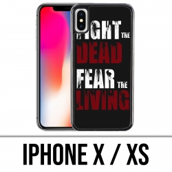 Coque iPhone X / XS - Walking Dead Fight The Dead Fear The Living
