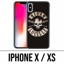 Coque iPhone X / XS - Walking Dead Logo Negan Lucille