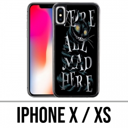 X / XS iPhone Case - Were All Mad Here Alice In Wonderland
