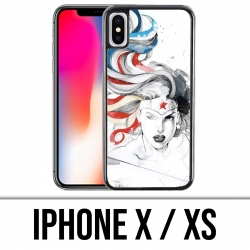 Coque iPhone X / XS - Wonder Woman Art Design