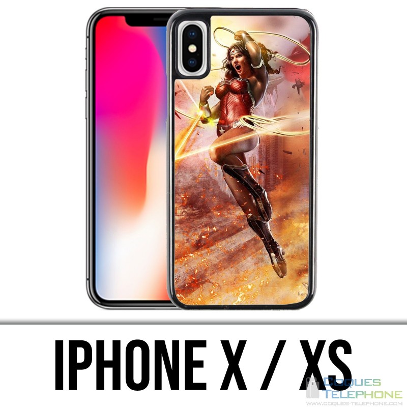 Coque iPhone X / XS - Wonder Woman Comics