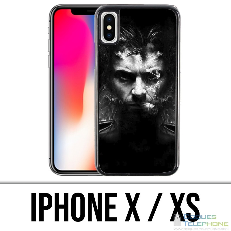 Coque iPhone X / XS - Xmen Wolverine Cigare