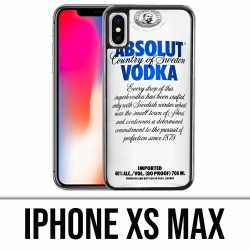 Coque iPhone XS MAX - Absolut Vodka