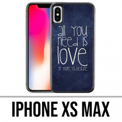 Custodia per iPhone XS Max - Tutto ciò che serve è il cioccolato