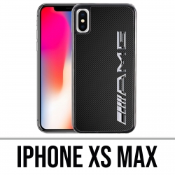 Custodia per iPhone XS Max - Logo Amg Carbon