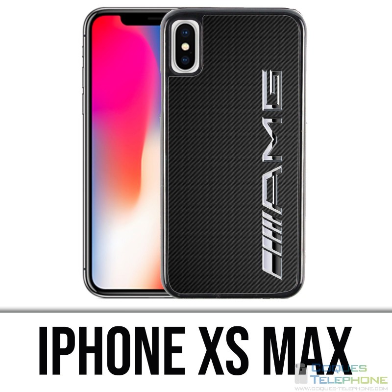 Coque iPhone XS MAX - Amg Carbone Logo