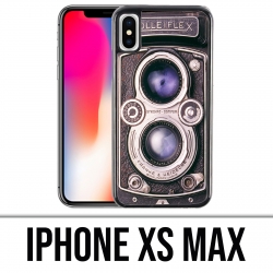 Coque iPhone XS Max - Appareil Photo Vintage Noir