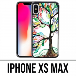 Coque iPhone XS MAX - Arbre Multicolore