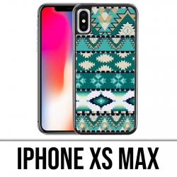 Coque iPhone XS MAX - Azteque Vert