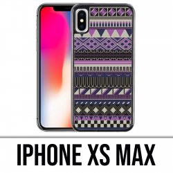 XS Max iPhone Hülle - Purple Azteque