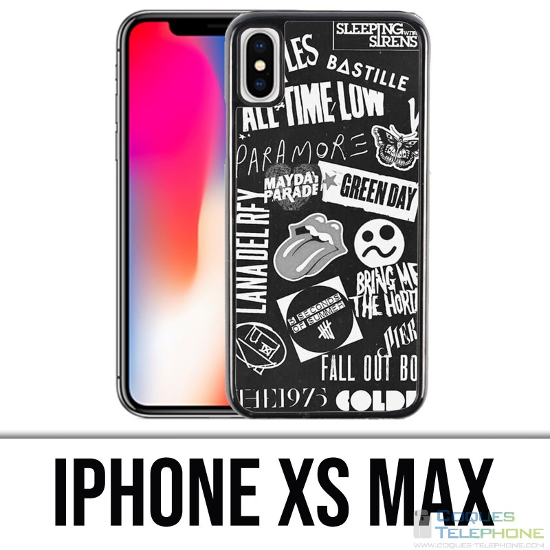 Coque iPhone XS Max - Badge Rock