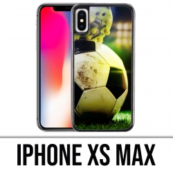 Coque iPhone XS MAX - Ballon Football Pied