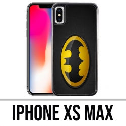 Coque iPhone XS MAX - Batman Logo Classic Jaune Noir