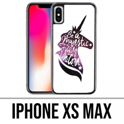 Funda iPhone XS Max - Sé un unicornio majestuoso