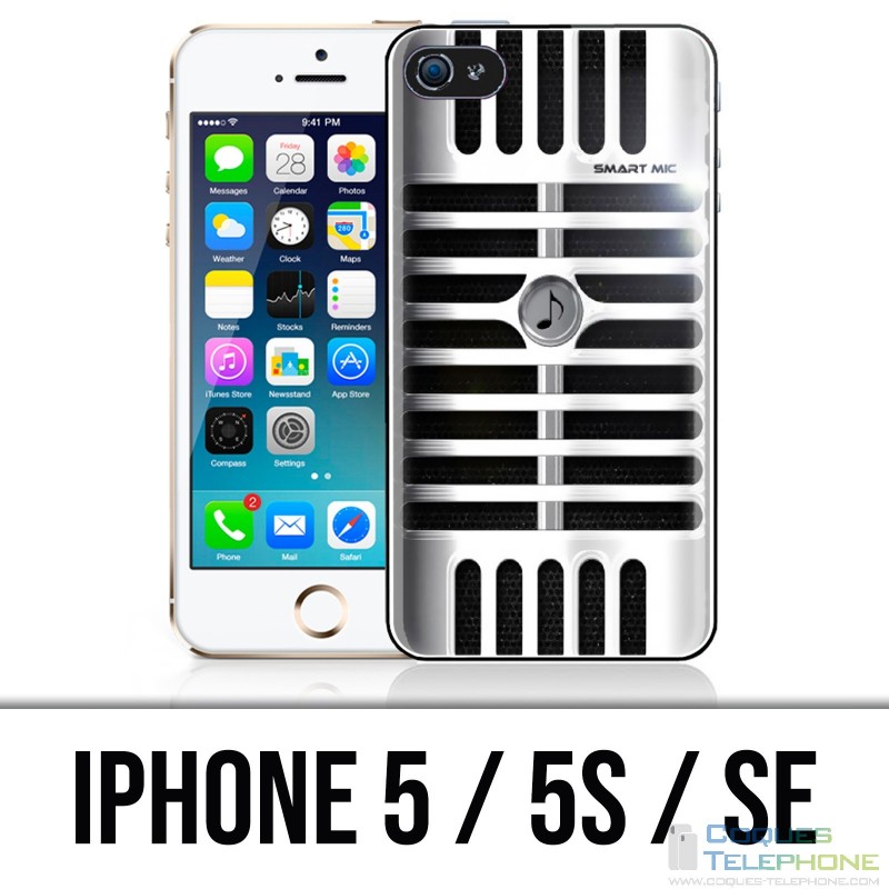 Funda para iPhone 5 / 5S / SE - Micrófono vintage