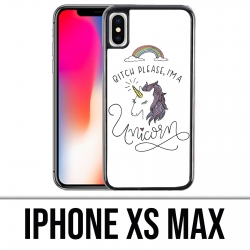 XS maximaler iPhone Fall - Weibchen-bitte Einhorn-Einhorn
