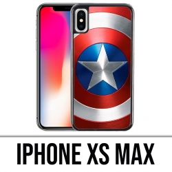 Coque iPhone XS MAX - Bouclier Captain America Avengers