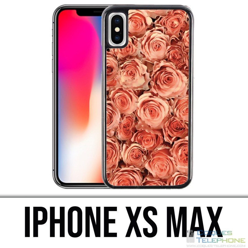 Coque iPhone XS Max - Bouquet Roses