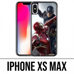 Funda iPhone XS Max - Capitán América Iron Man Avengers Vs
