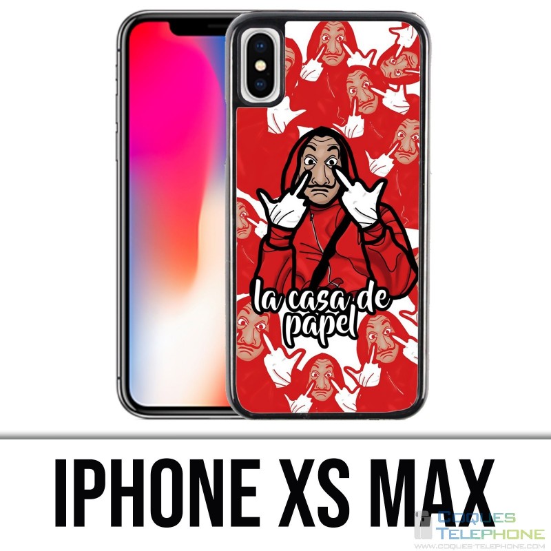Coque iPhone XS MAX - Casa De Papel Cartoon