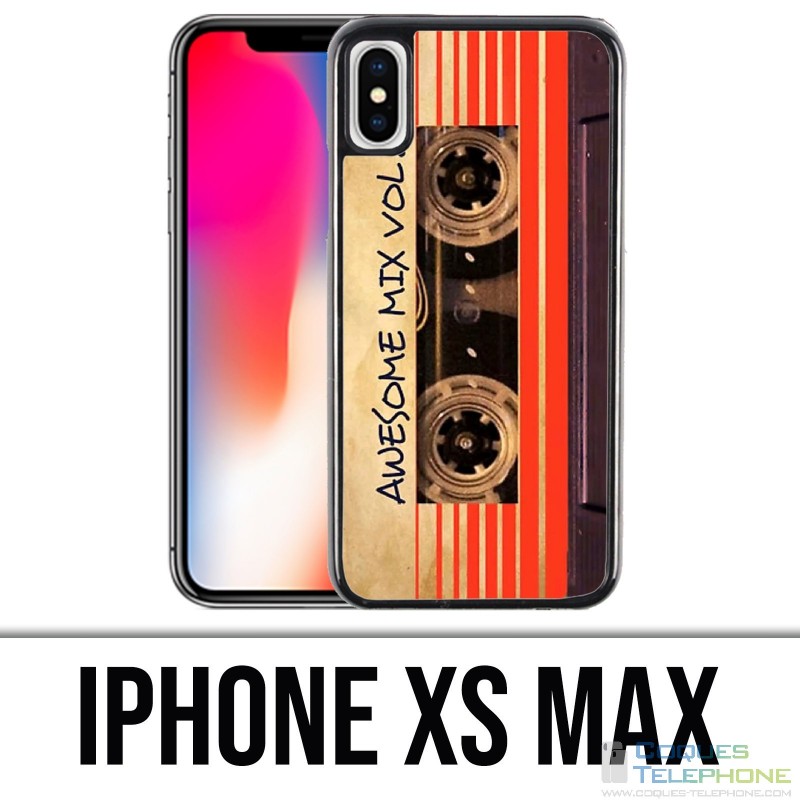 Coque iPhone XS Max - Cassette Audio Vintage Gardiens De La Galaxie