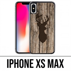 Coque iPhone XS MAX - Cerf Bois Oiseau