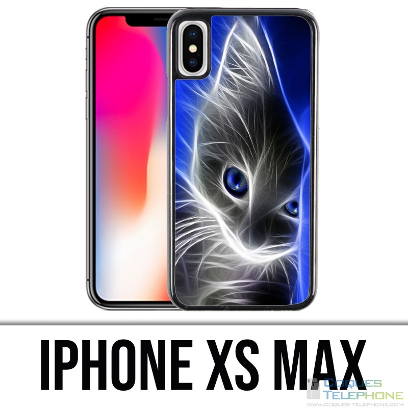 Coque iPhone XS MAX - Chat Blue Eyes