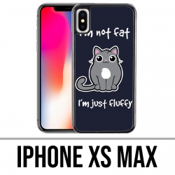 Coque iPhone XS MAX - Chat Not Fat Just Fluffy