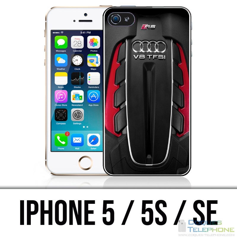 Coque iPhone 5 / 5S / SE - Moteur Audi V8 2