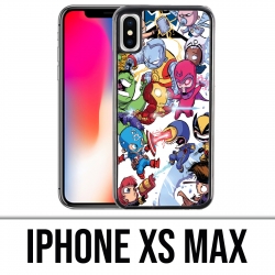 Coque iPhone XS MAX - Cute Marvel Heroes
