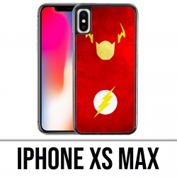 Coque iPhone XS MAX - Dc Comics Flash Art Design