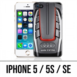 Custodia per iPhone 5 / 5S / SE - motore Audi V8