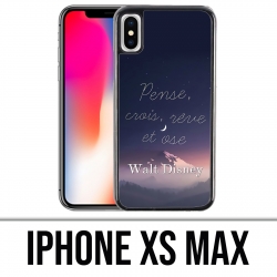 Coque iPhone XS MAX - Disney Citation Pense Crois Reve