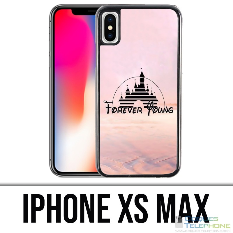 Coque iPhone XS MAX - Disney Forver Young Illustration