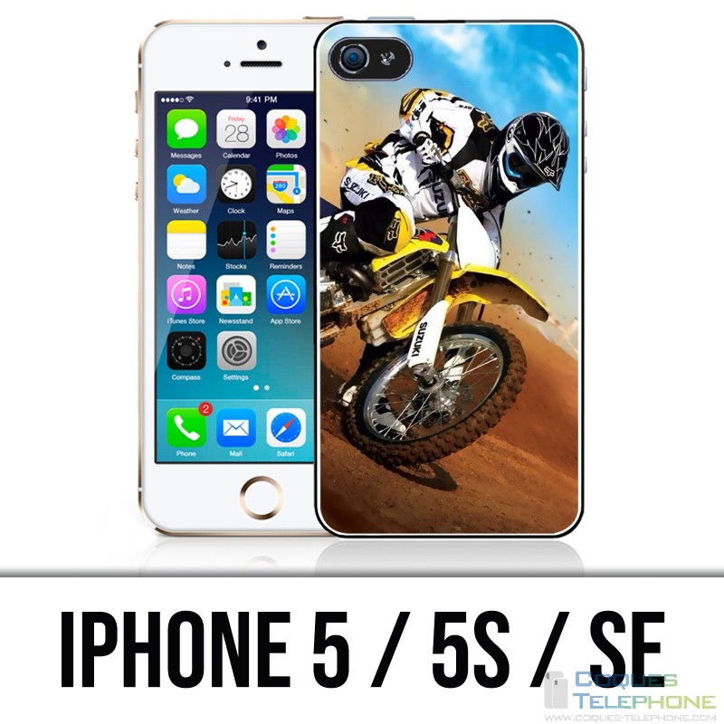 IPhone 5 / 5S / SE Tasche - Motocross Sable
